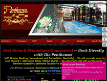 Tablet Screenshot of penthousehotel.com